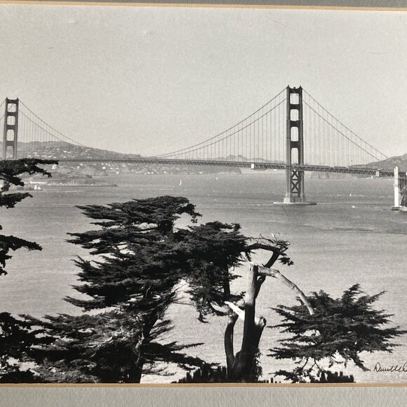 Golden Gate Bridge San Francisco Photo Print Danielle Dube 2006 signed matted - Picture 2 of 6